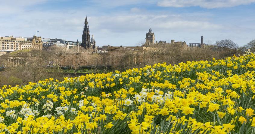 Princes Street Gardens in Edinburgh
