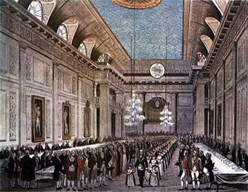 Reunión de masones en Londres, 1809