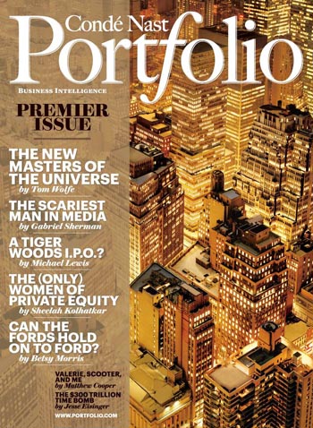 Revista Portfolio con portada de Condé Nast