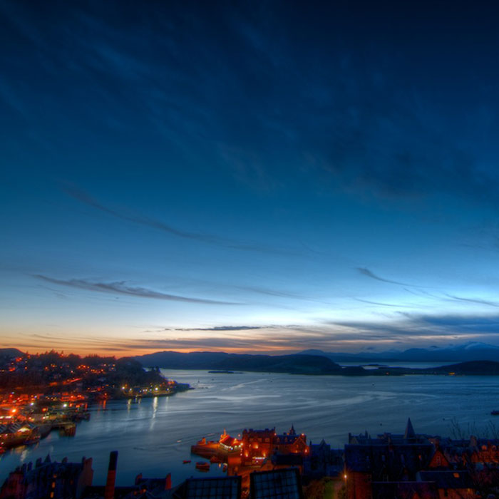 oban vista de la ciudad