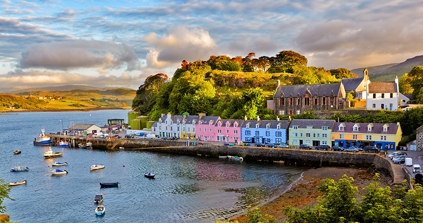 Vista aérea de Portree