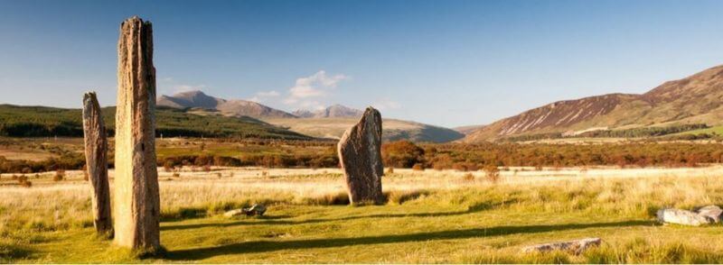 Machrie Morr en la Isla de Arran en Escocia