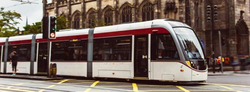 Tranvía en Edimburgo, Escocia