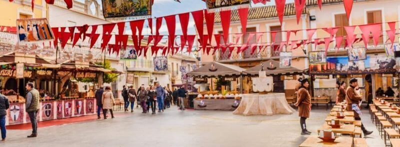 Feria medieval en Escocia