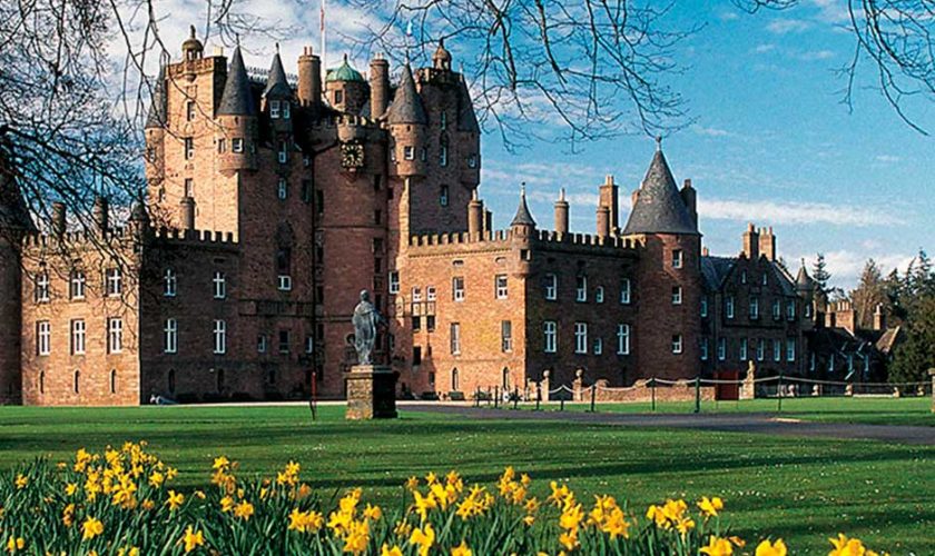 Castillo de Glamis del tour de castillos de Escocia