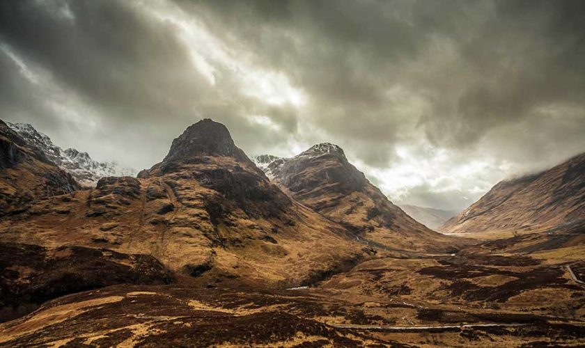 glencoe en las tierras altas