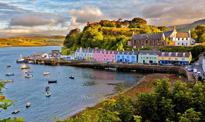 Portree en el tour de la isla de Skye