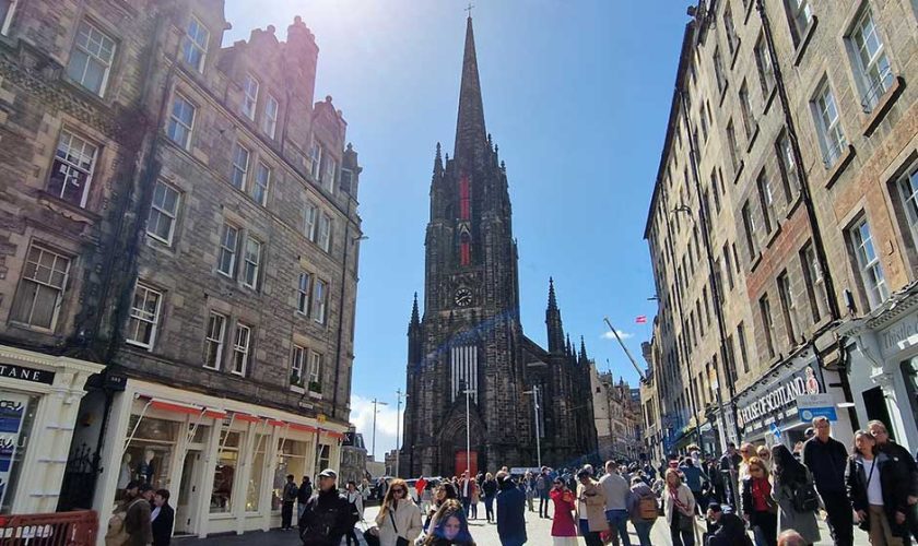 Royal Mile de Edimburgo en el free tour